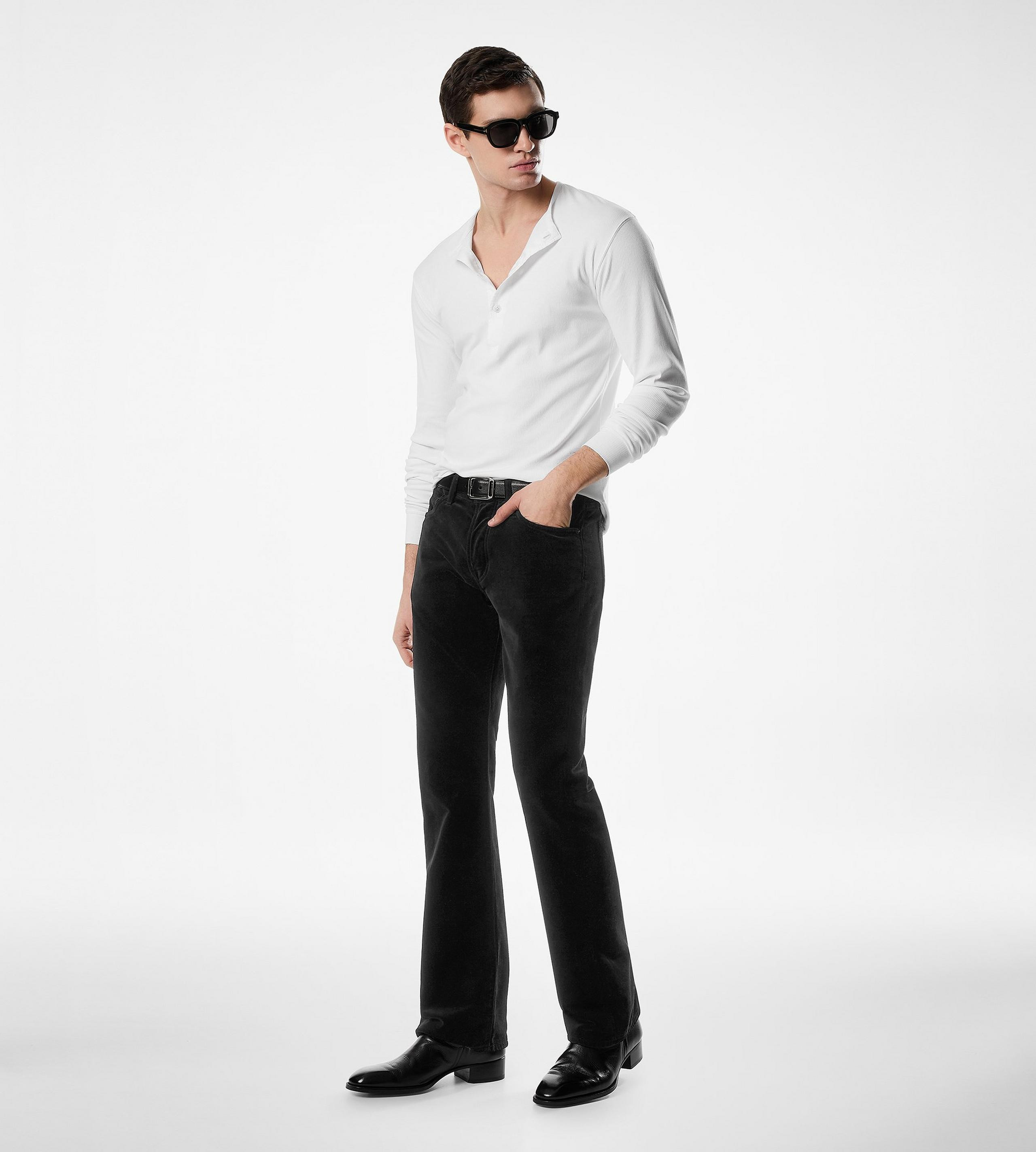 GRAINED LEATHER SQUARE STADIUM BELT - 3