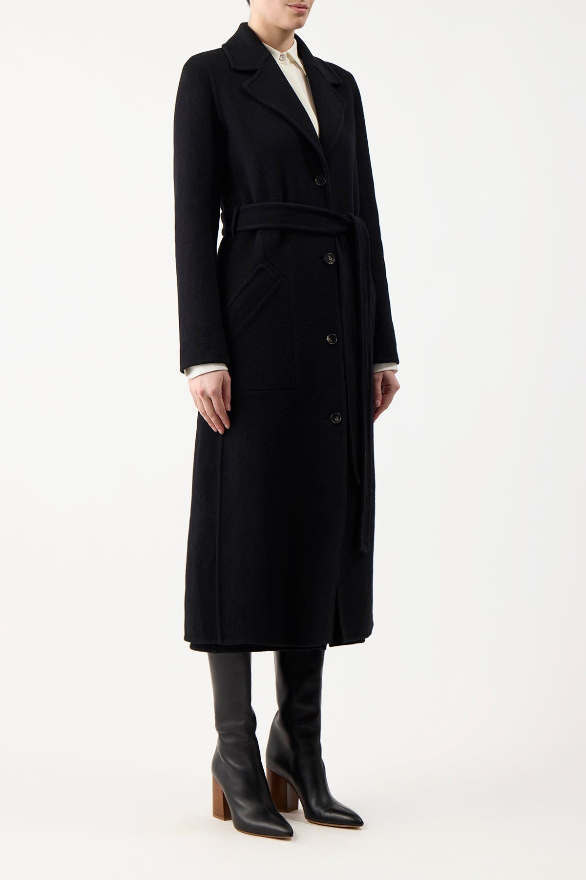 William Coat in Double-Face Recycled Cashmere - 3