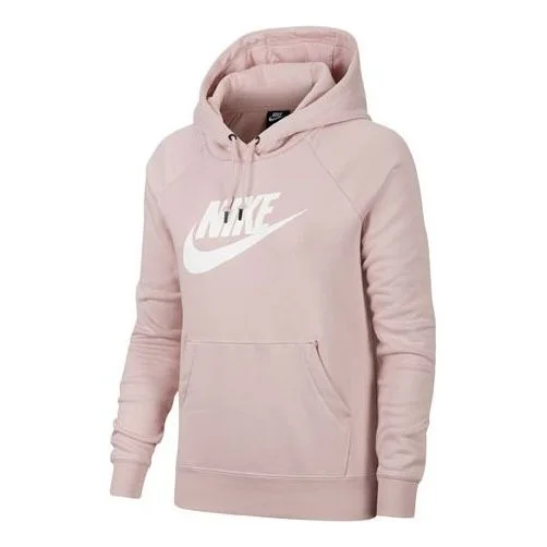 (WMNS) Nike Sportswear NSW Logo Hoodie 'Pink' BV4127-645 - 1