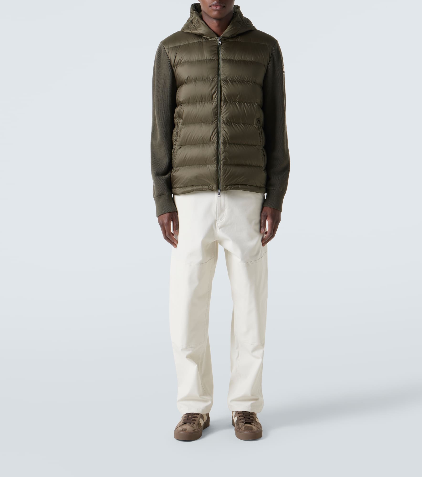 Quilted wool and down jacket - 2