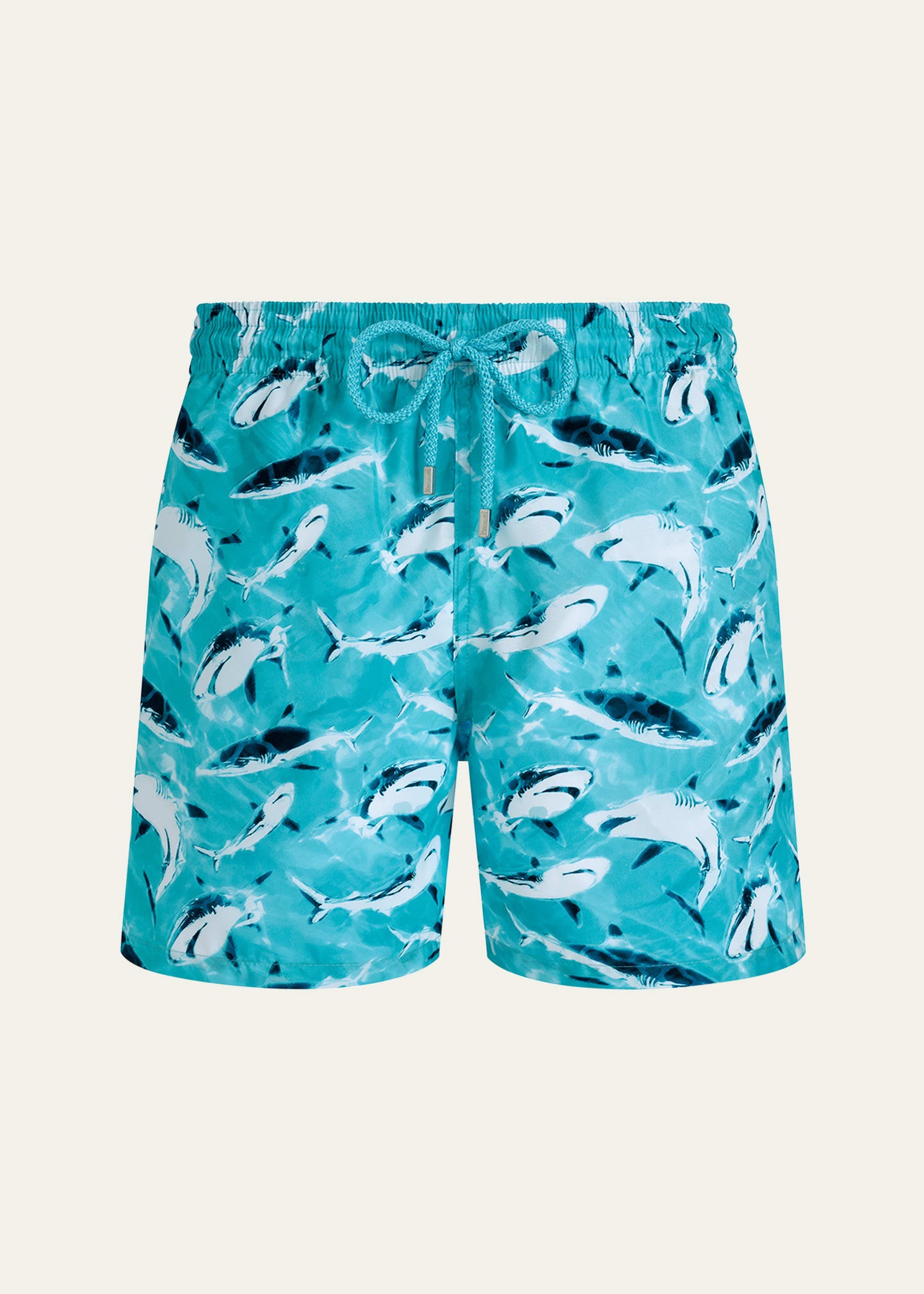 Men's Requins Shark-Print Swim Shorts - 1
