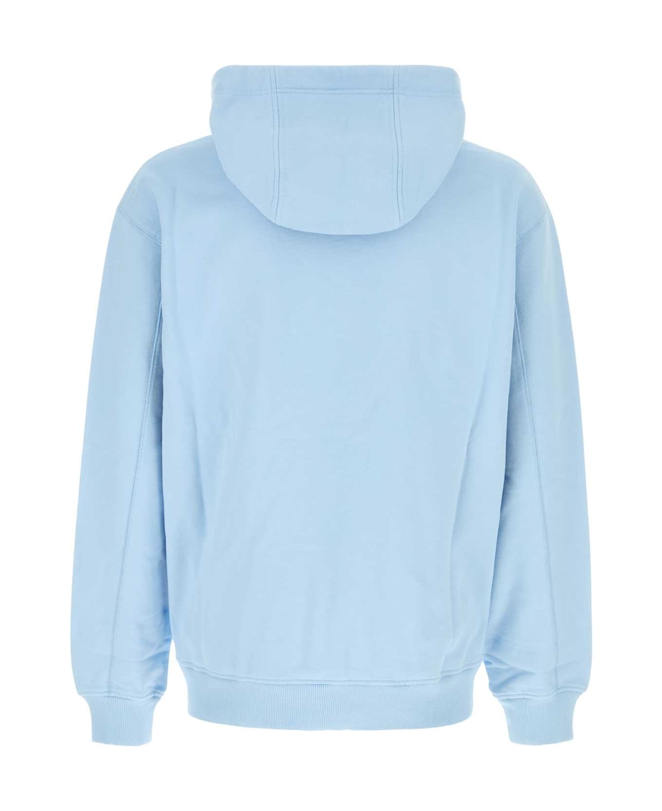 Light Blue Cotton Sweatshirt - 2