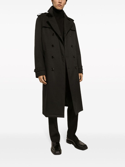 Dolce & Gabbana belted double-breasted trench coat outlook