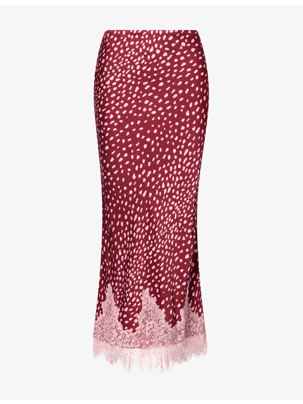 Maeva Printed Satin Skirt - 1