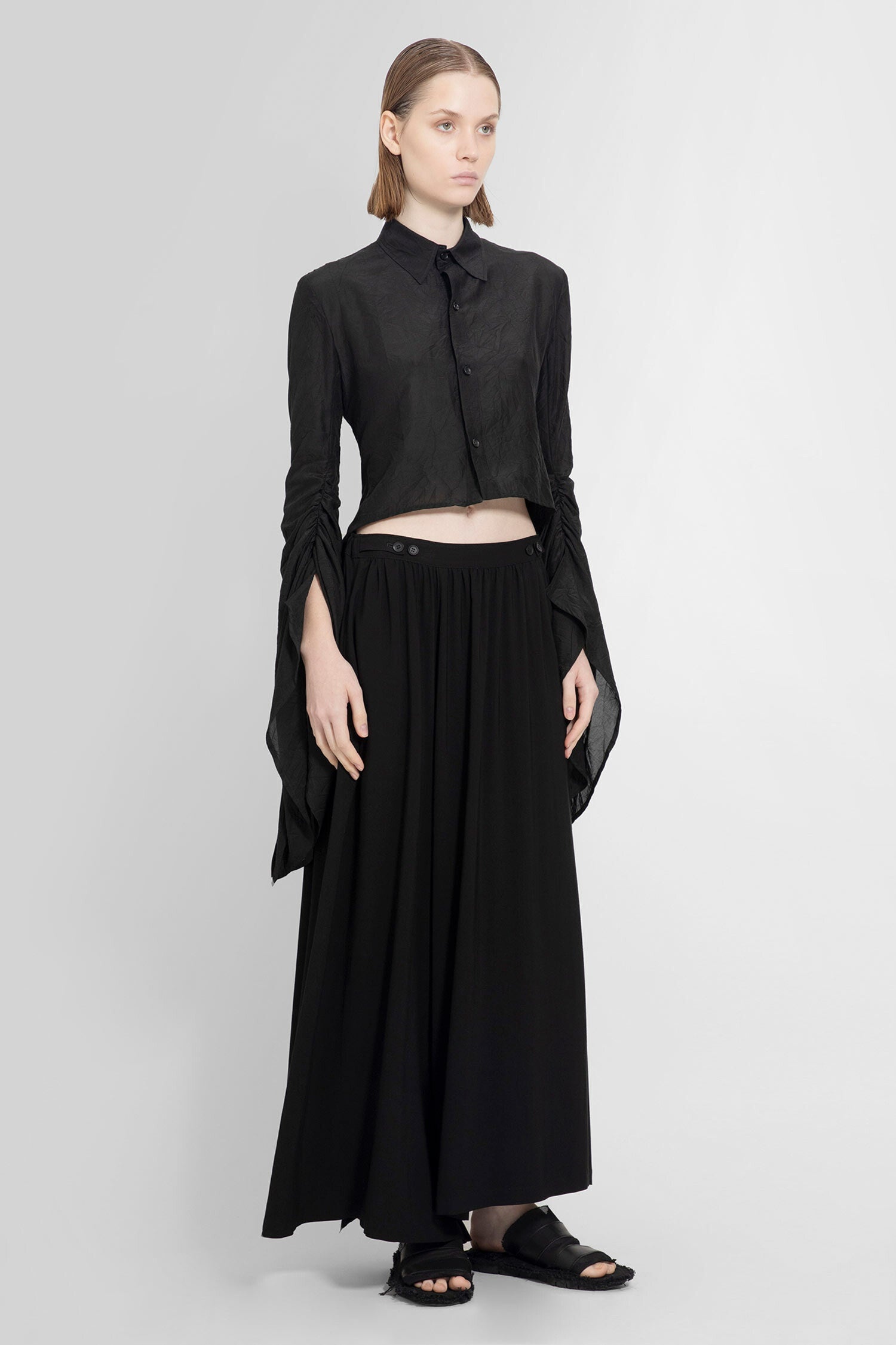 YOHJI YAMAMOTO WOMAN BLACK SHIRTS - 2