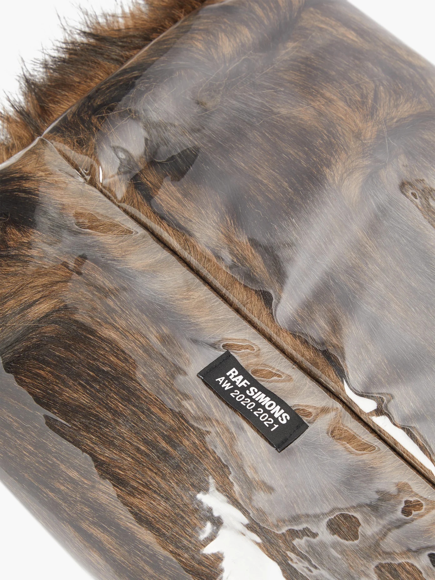 The Others-print PVC and faux-fur muff - 4