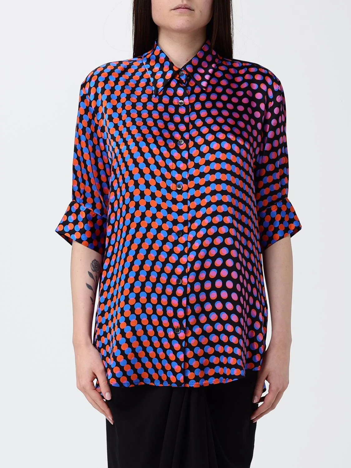 DRIES VAN NOTEN Polka Dot Silk Shirt - 1