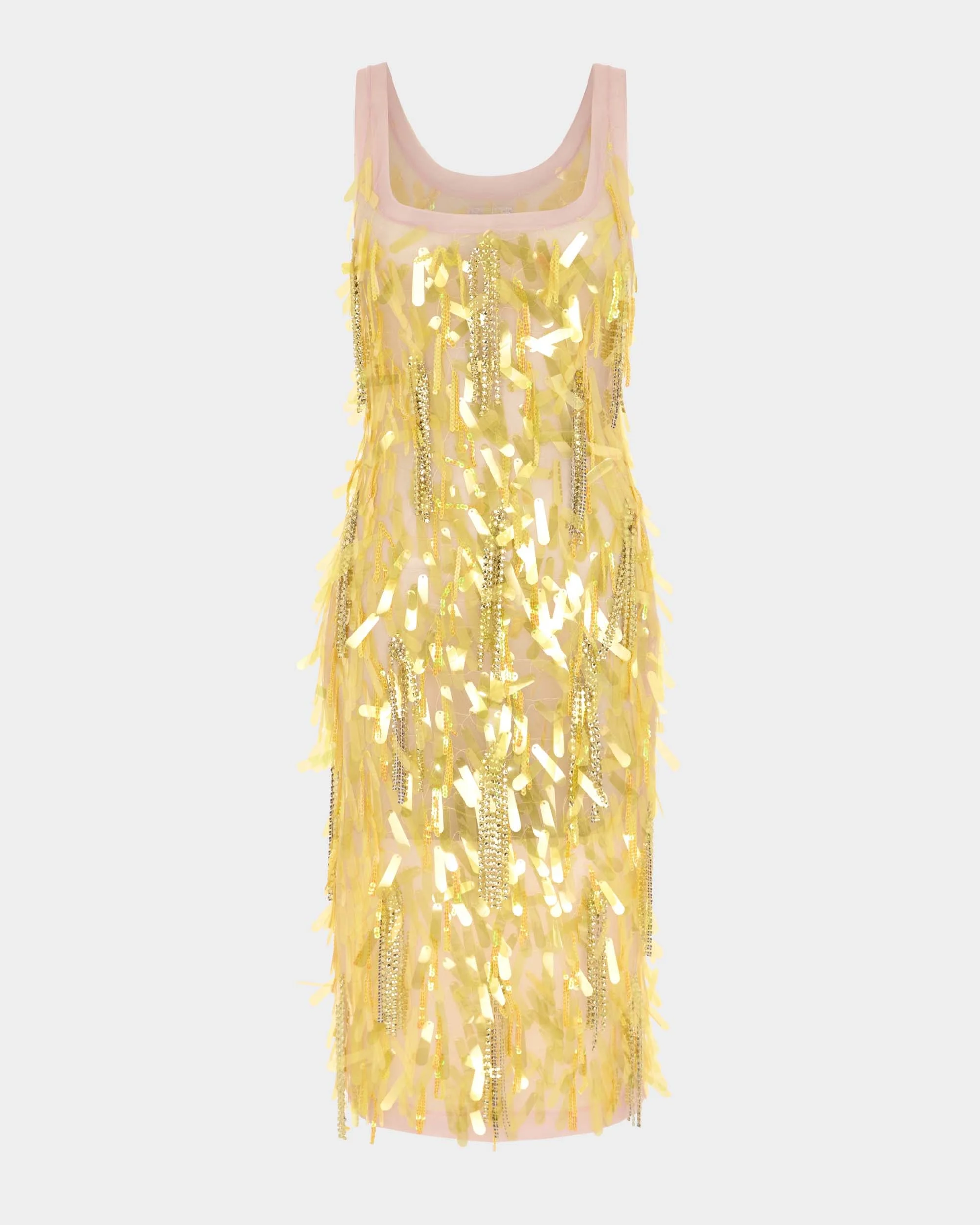 SHANI MIDI DRESS IN EMBROIDERED TULLE - 1