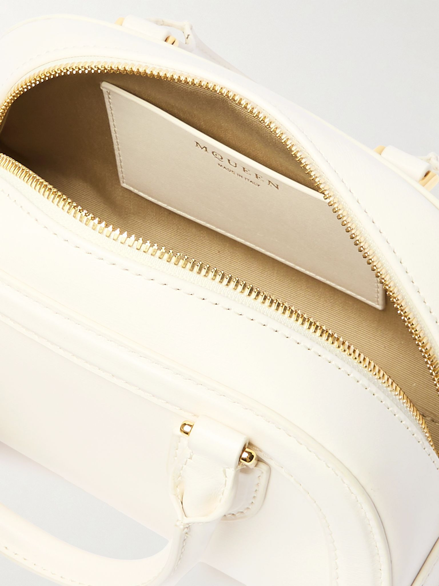 Birdee Boston mini leather tote Ivory - 5