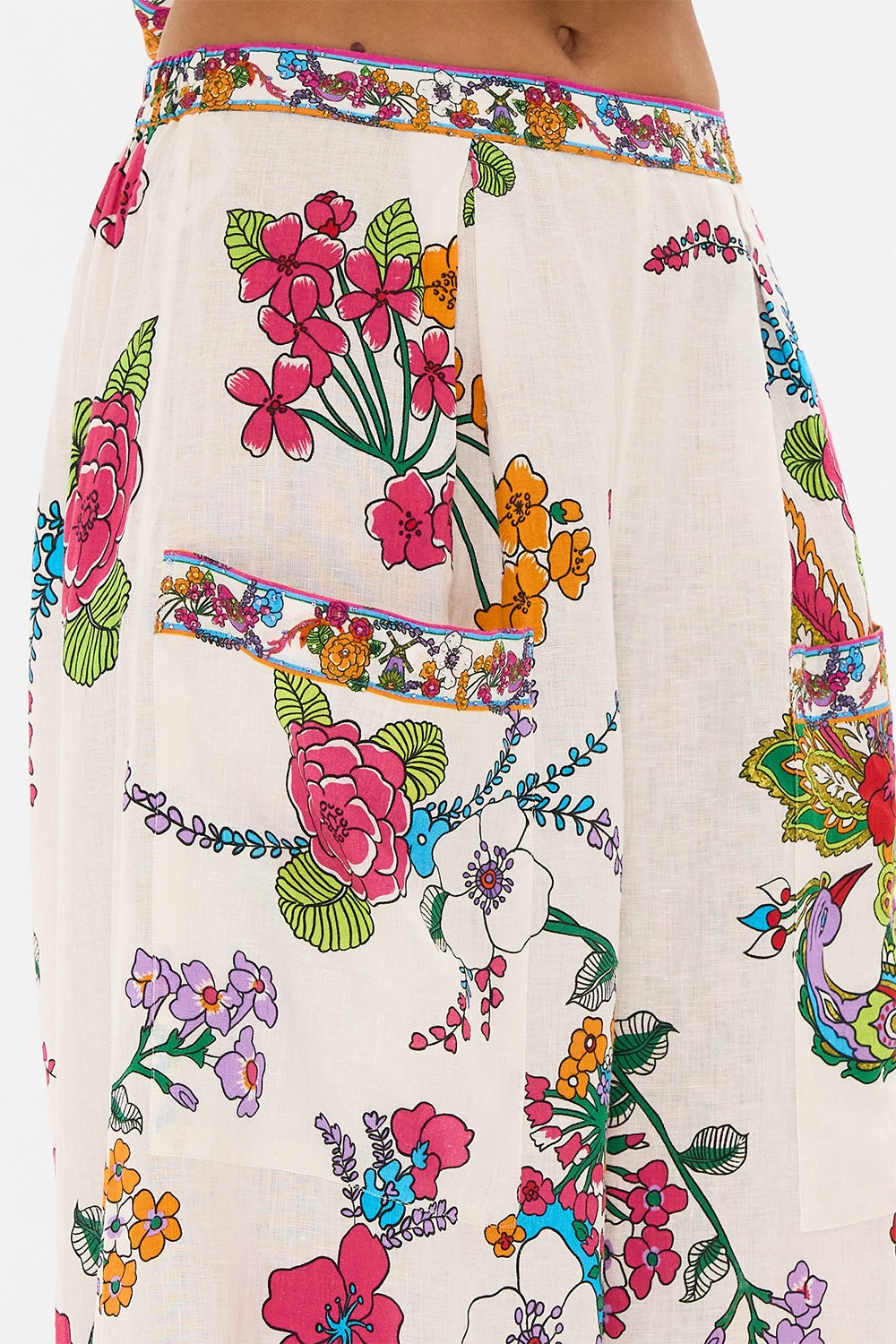 WIDE LEG TROUSER WITH FRONT POCKETS - 6