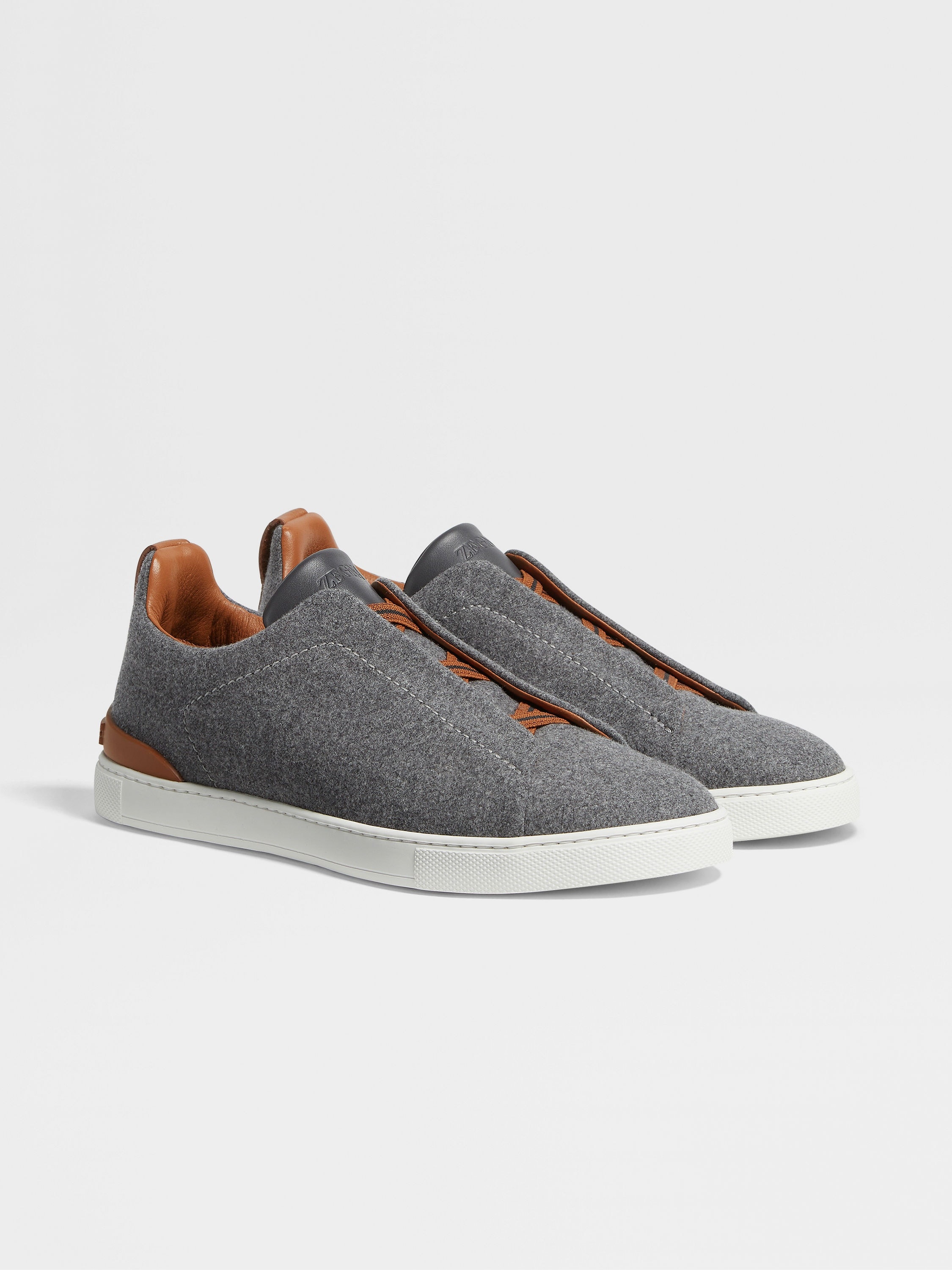 GREY MÉLANGE #USETHEEXISTING™ WOOL TRIPLE STITCH™ SNEAKERS - 1