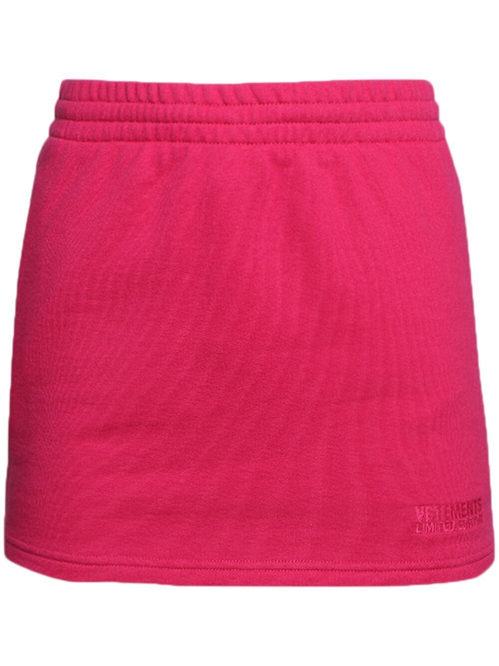 embroidered-logo mini skirt - 1