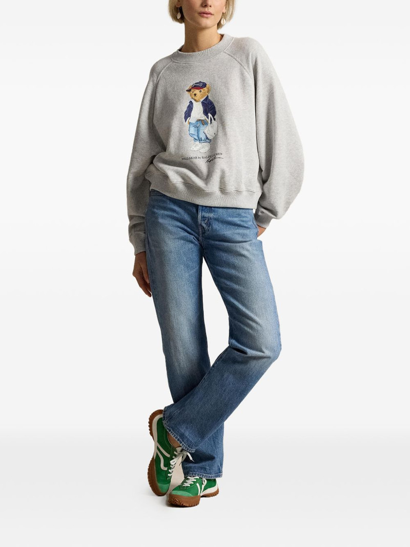 Polo Ralph Lauren bear print crewneck sweatshirt outlook
