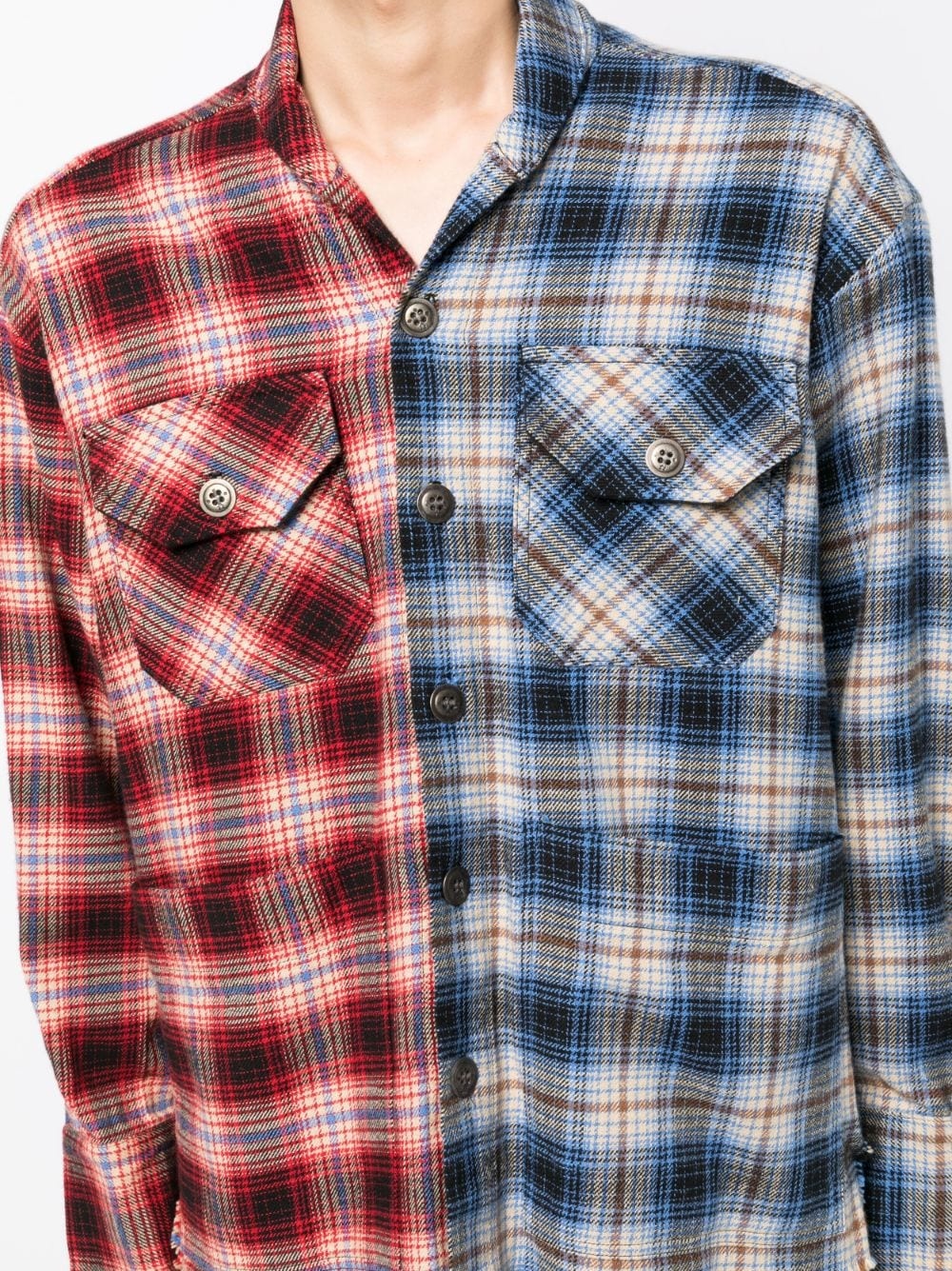 CHECK-PATTERN COTTON SHIRT - 2