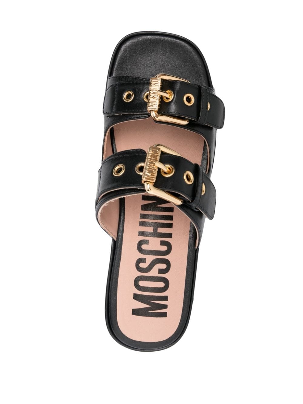 65mm leather platform sandals - 4