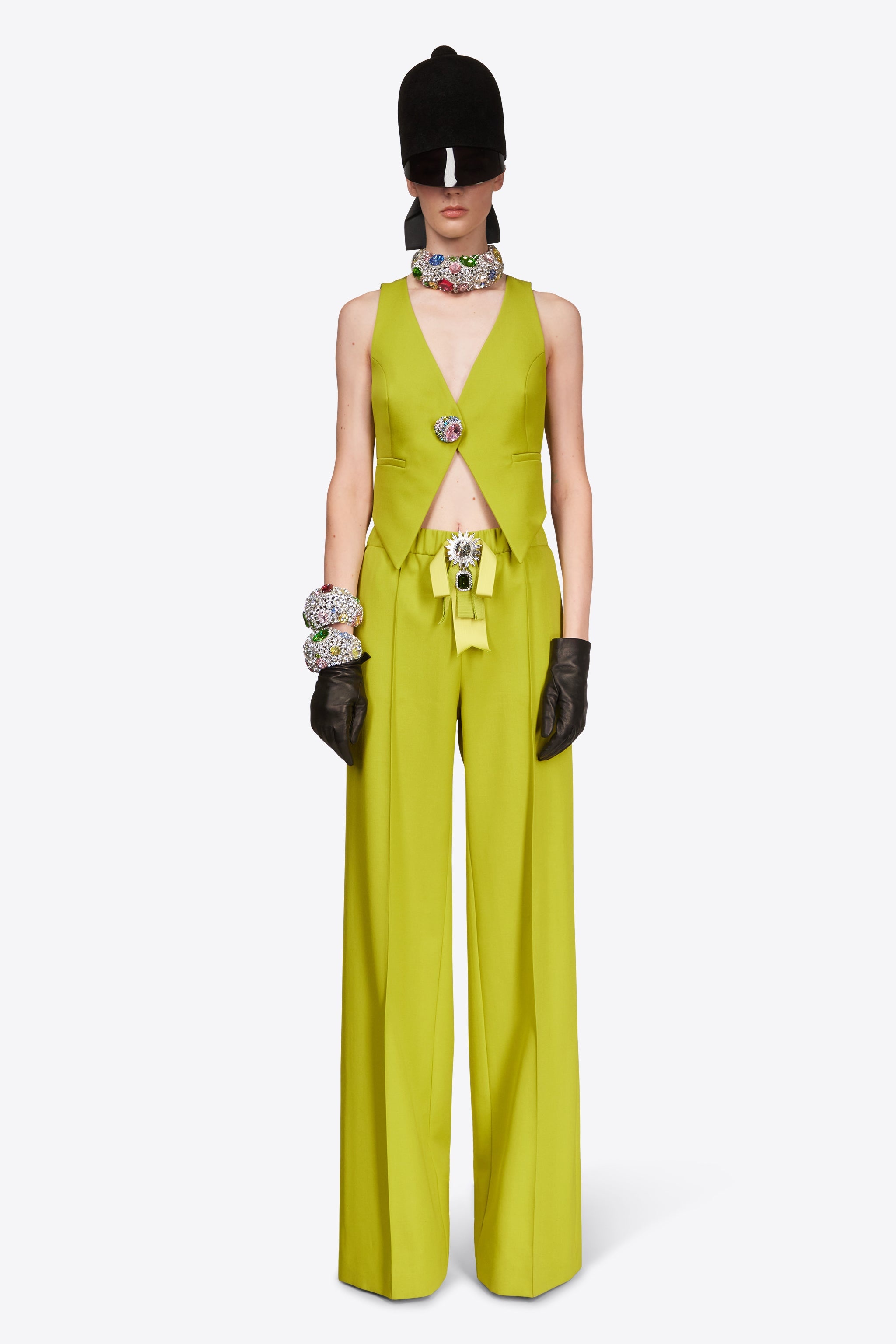 CRYSTAL GEMSTONE CLUSTER GILET - 4