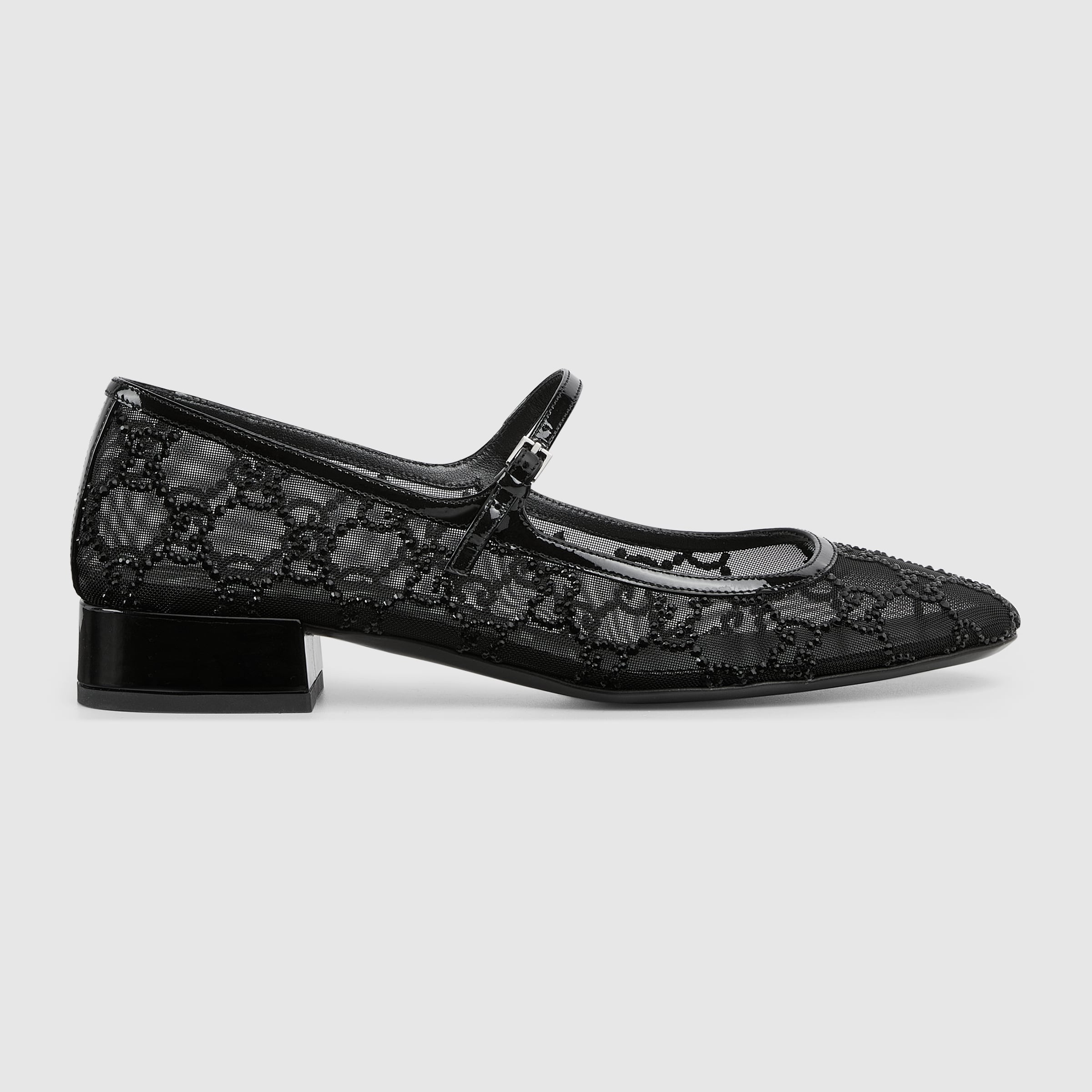 Women's GG crystal ballet flat - 1