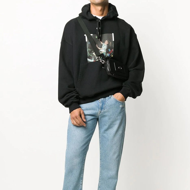 Off-White Pascal Print Over Hood 'Black/White' OMBB037F20FLE0121001 - 3