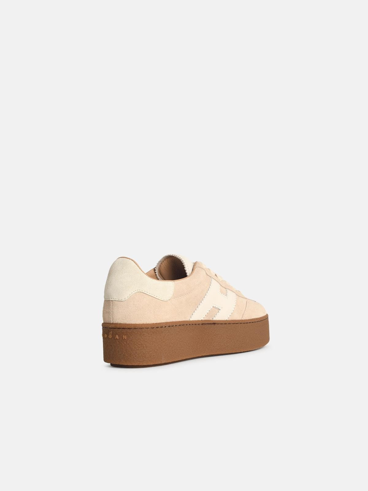 'H681' BEIGE SUEDE SNEAKERS - 3
