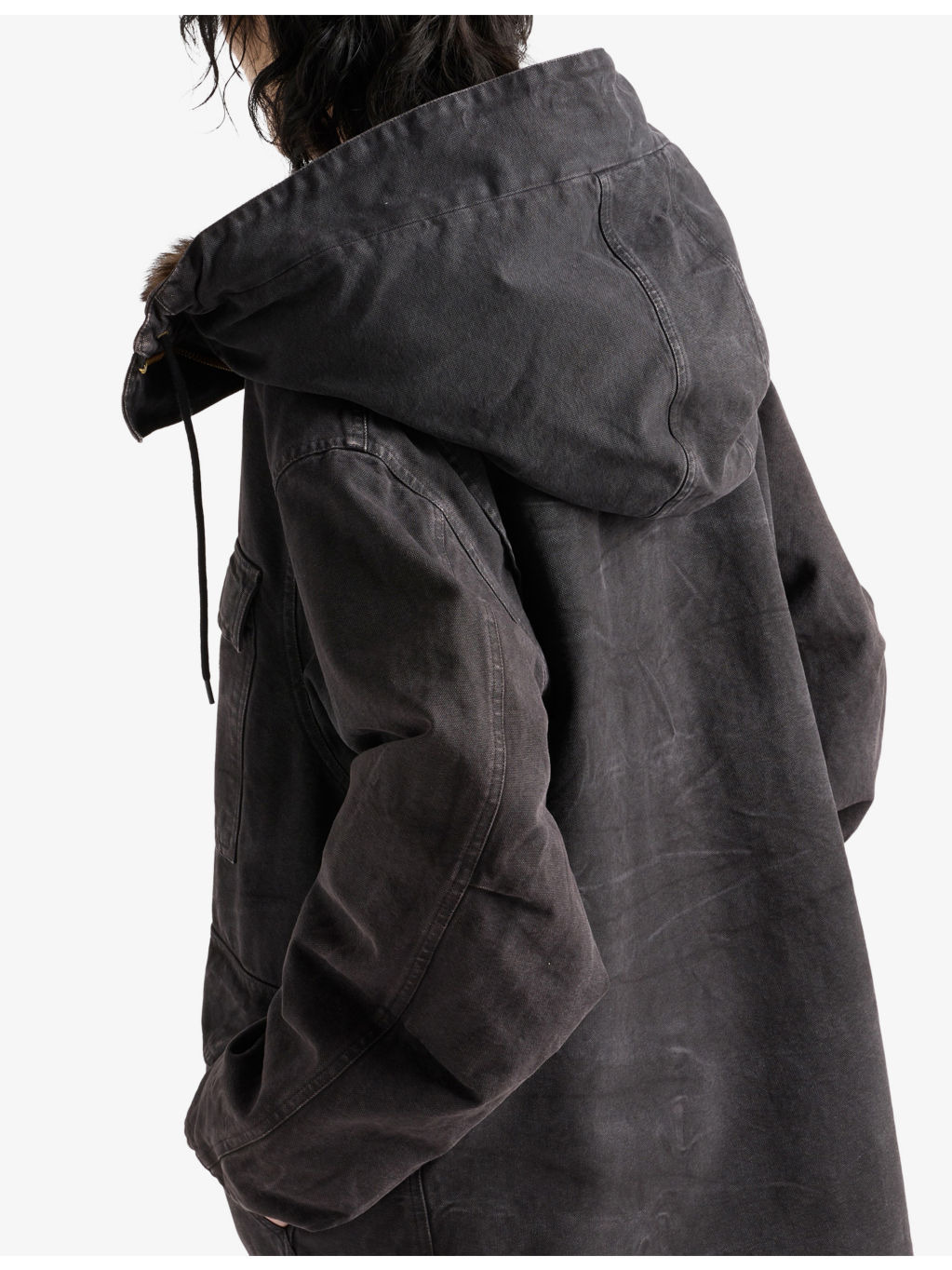 Garment-Dyed Cotton Canvas Parka Coat - 5