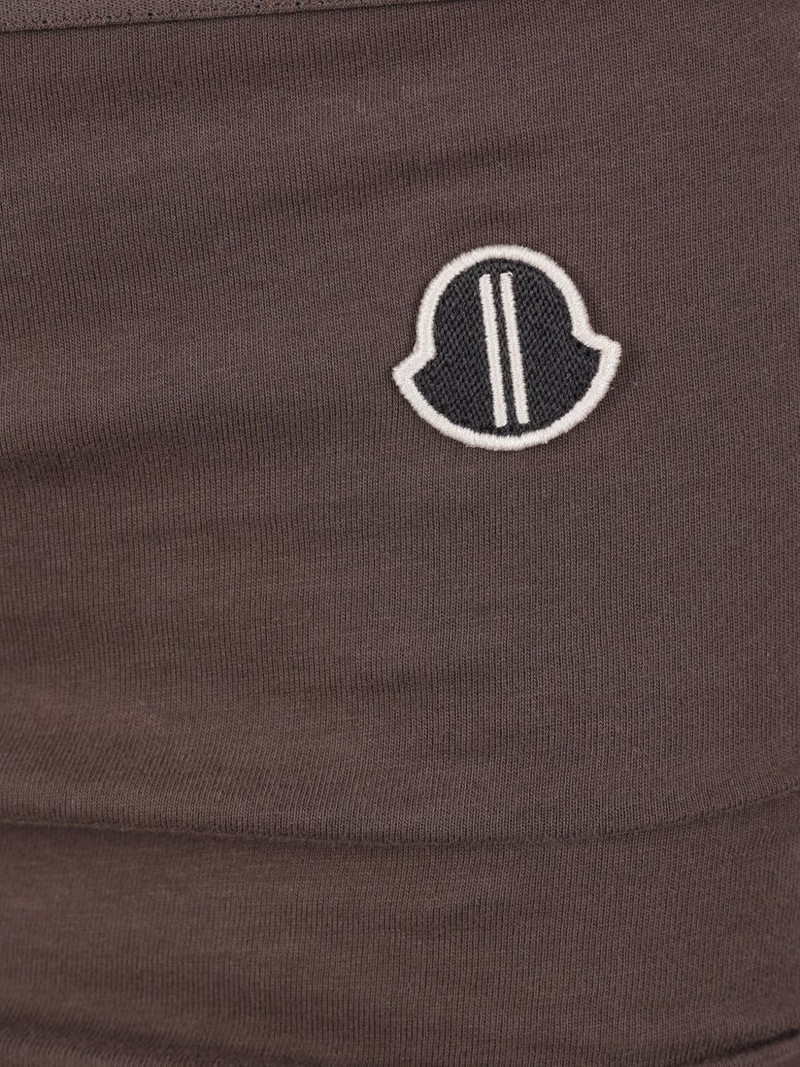 x Rick Owens logo patch drawstring maxi skirt 3