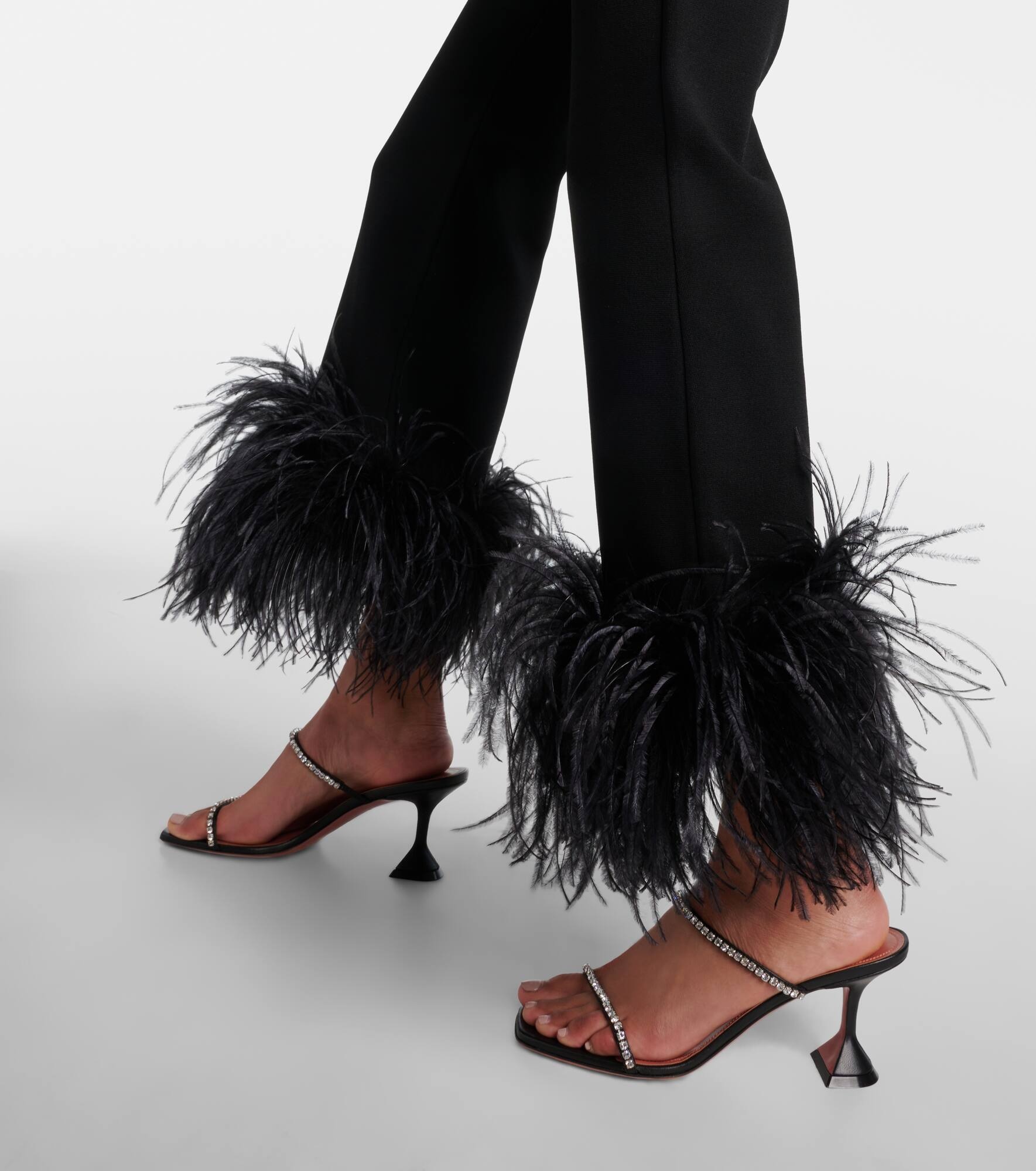 Gilda 70 embellished leather mules - 4