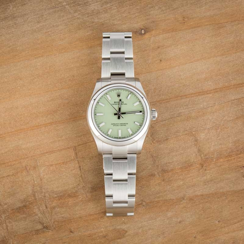 Rolex Oyster Perpetual 31 ref 277200 Pistachio Dial - 6