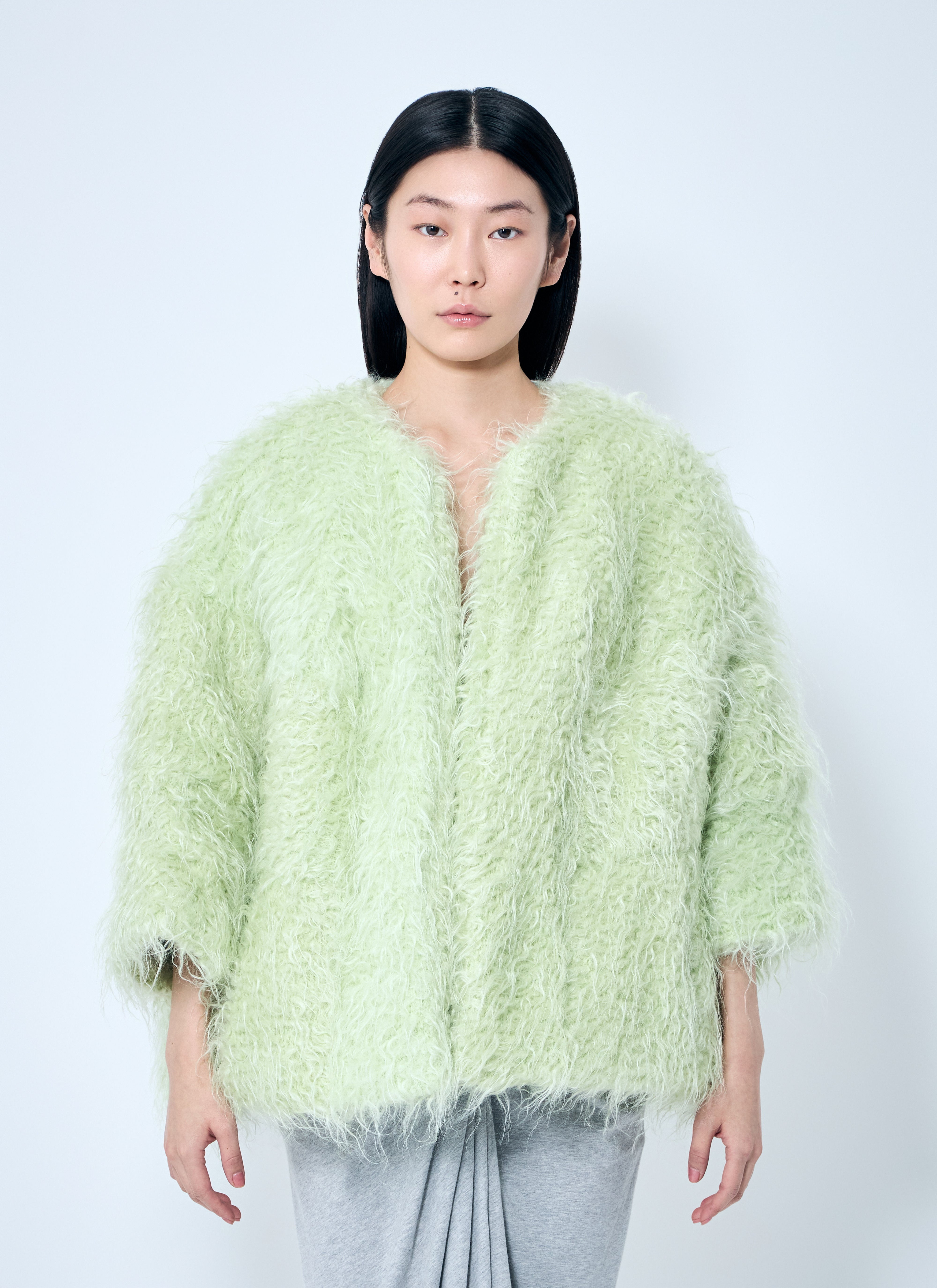 Dries Van Noten Women Voilin Faux Fur Jacket - 1