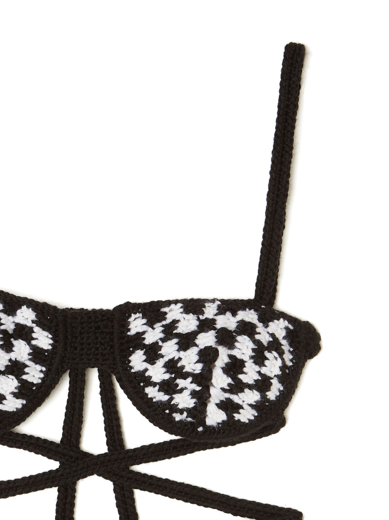B & W Crochet Bra 7