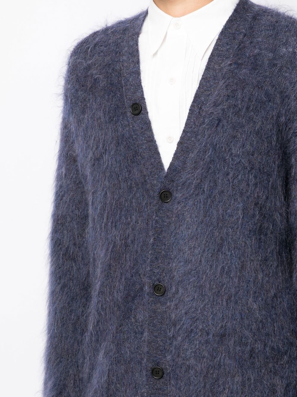 V-neck mohair long cardigan - 5