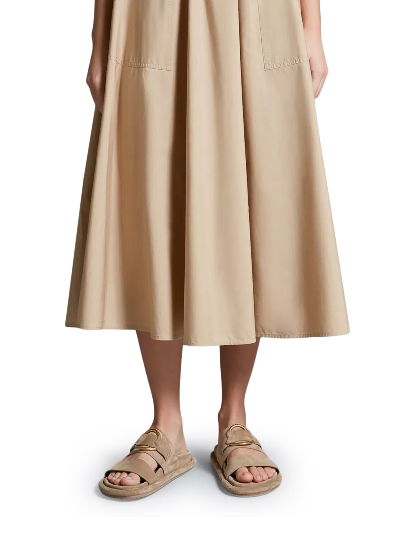 スカート MONCLER Maxi skirts Moncler MAXI SKIRT IN POPLIN | suitnegozi | REVERSIBLE