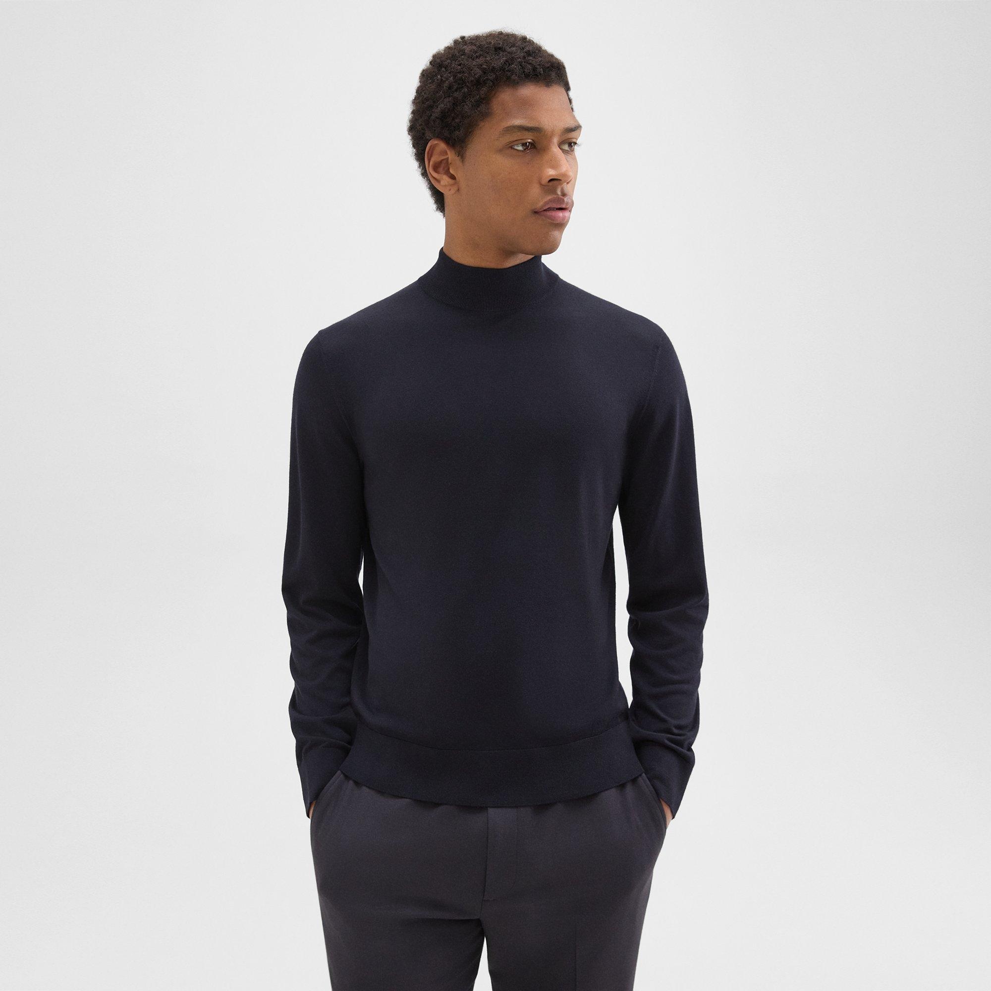 Mock Neck Sweater in Regal Wool - 3