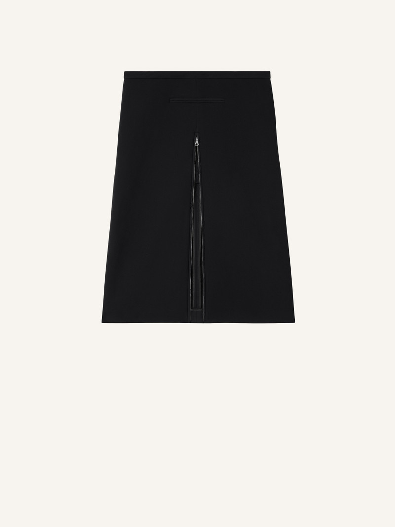 TAILORED HERITAGE CREPE MIDI SKIRT - 1