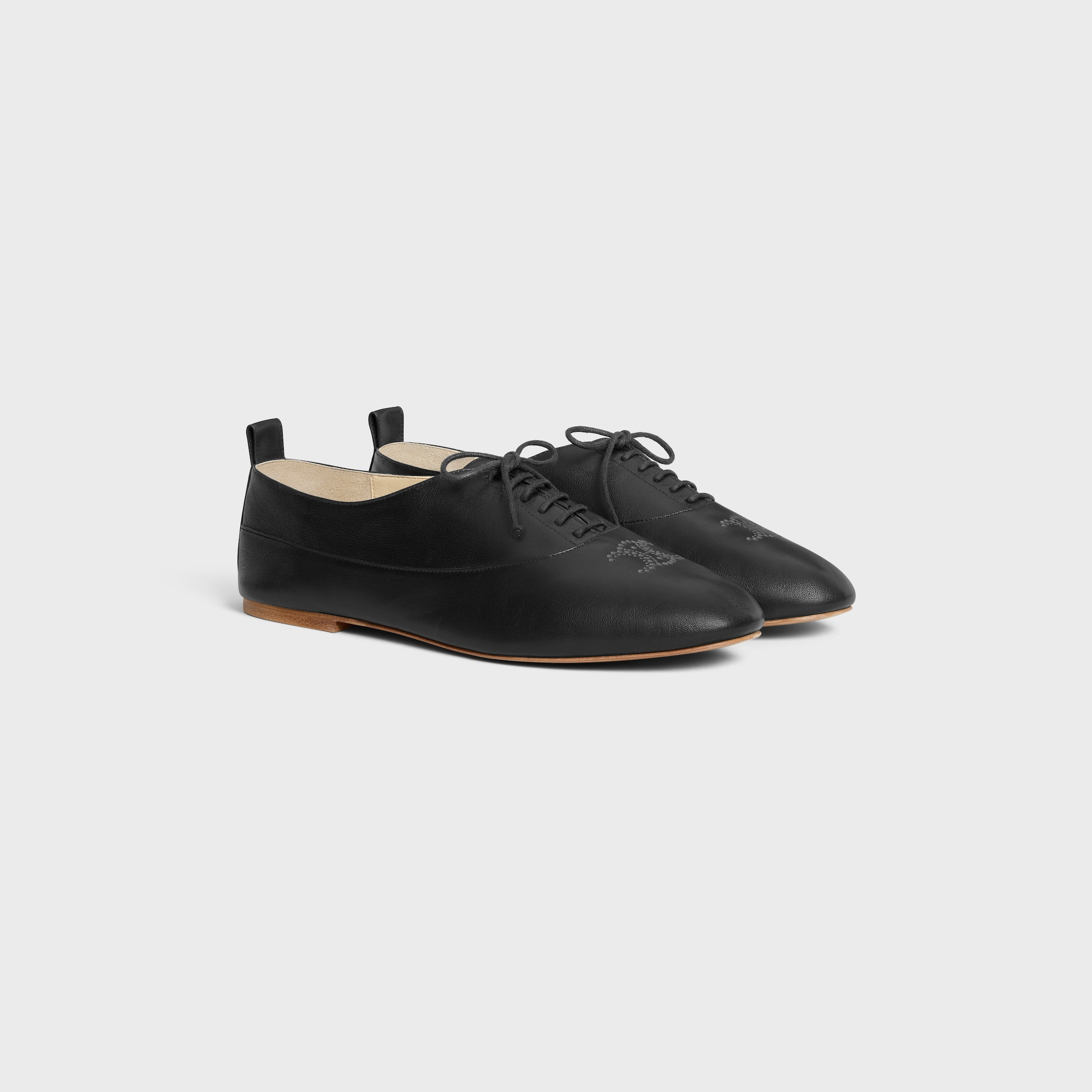 CELINE LISE PERFORATED TRIOMPHE RICHELIEU IN LAMBSKIN - 2