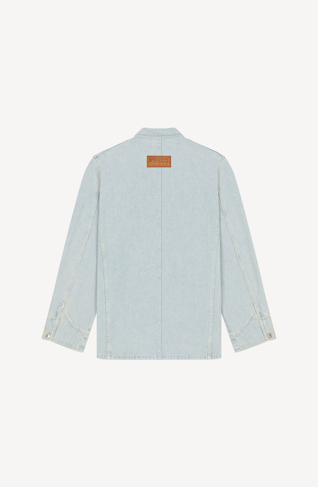 'BOKE FLOWER' crest denim workwear jacket - 2