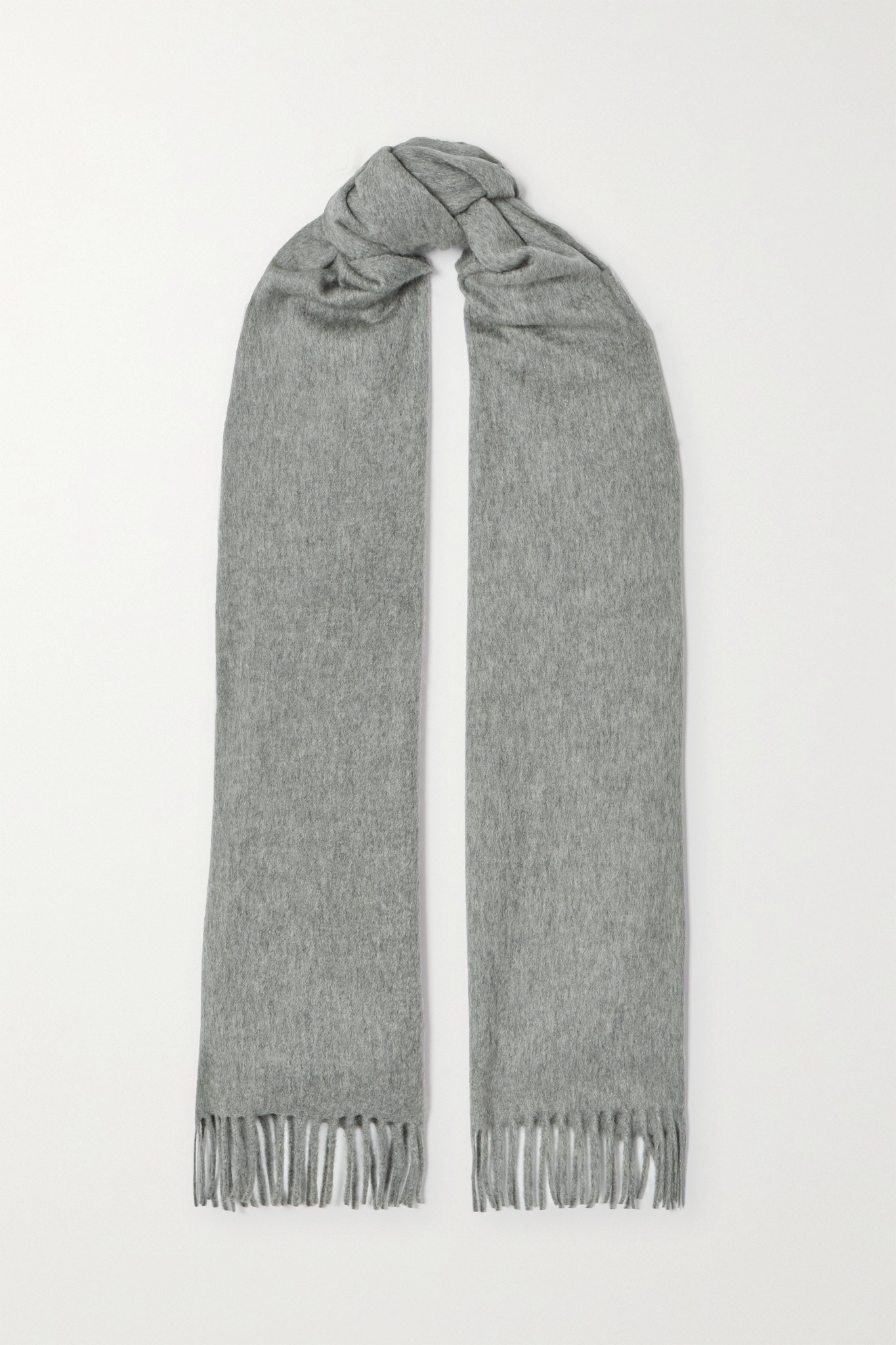 Fringed cashmere scarf - 2