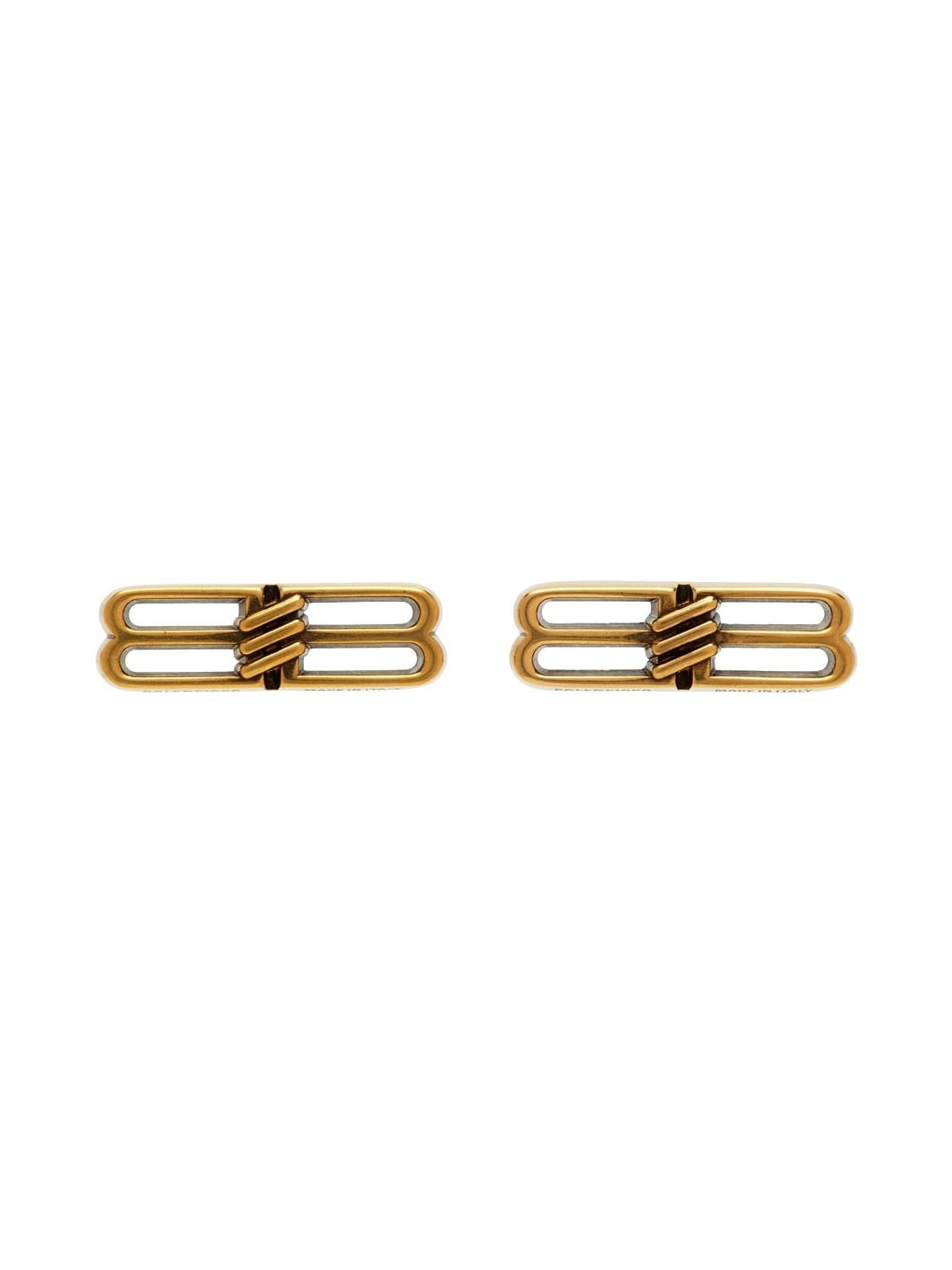 Gold BB Icon Earrings - 1