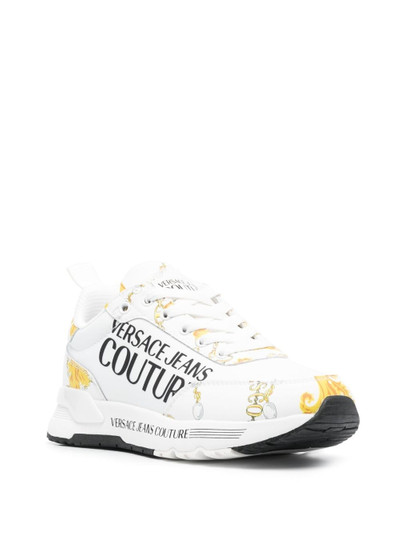 VERSACE JEANS COUTURE baroque-pattern low-top sneakers outlook