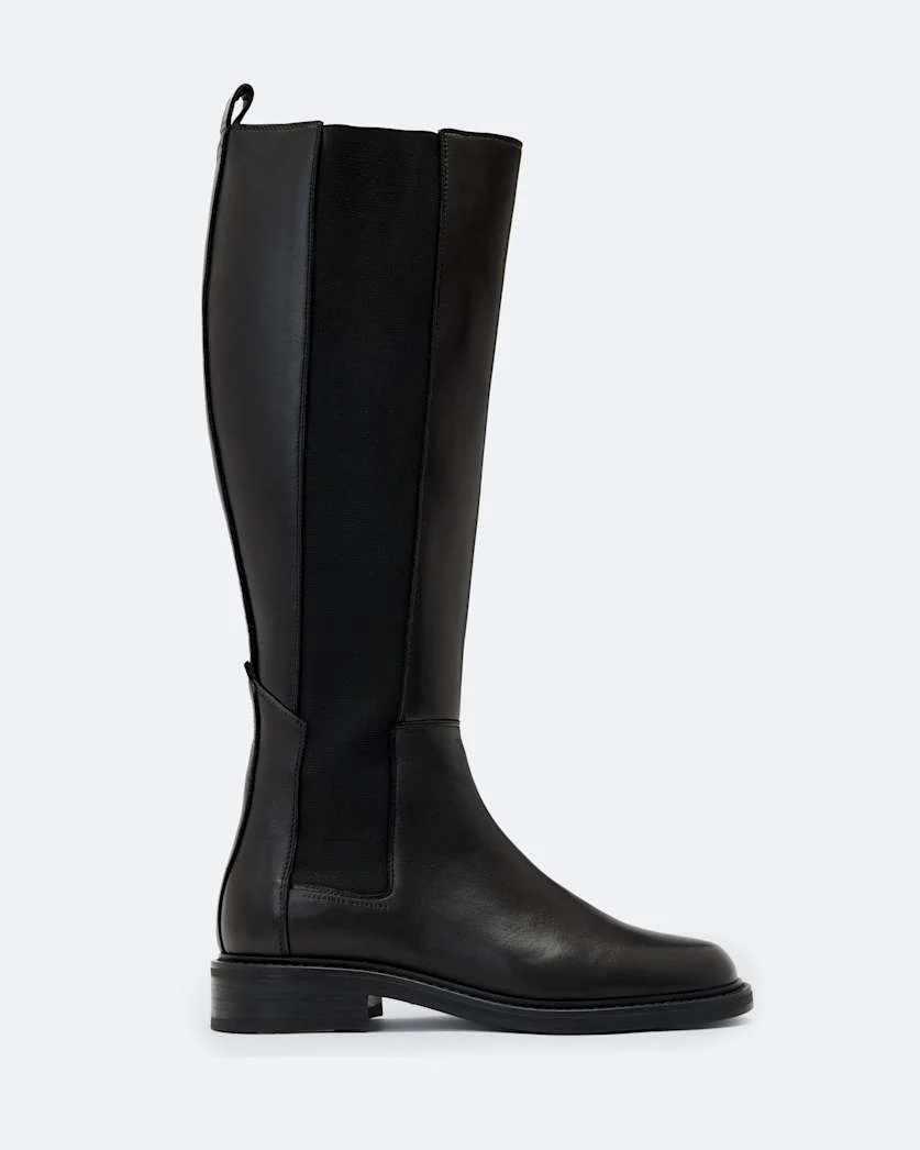 BALES KNEE-HIGH LEATHER CHELSEA BOOTS - 1