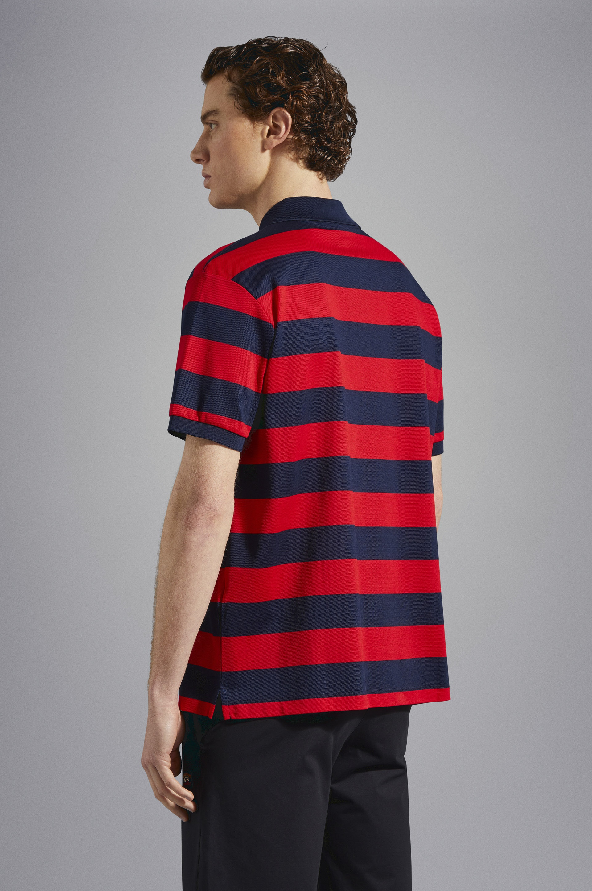 COTTON PIQUÉ POLO WITH ICONIC BADGE - 3