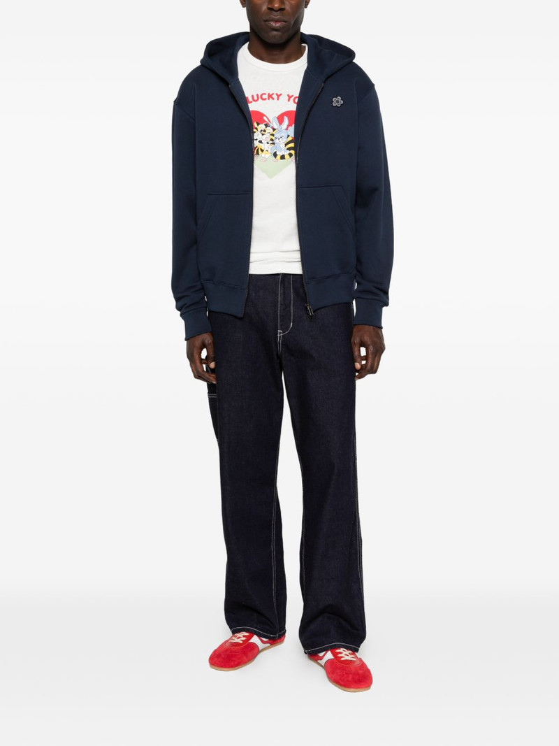 KENZO logo-patch hoodie outlook