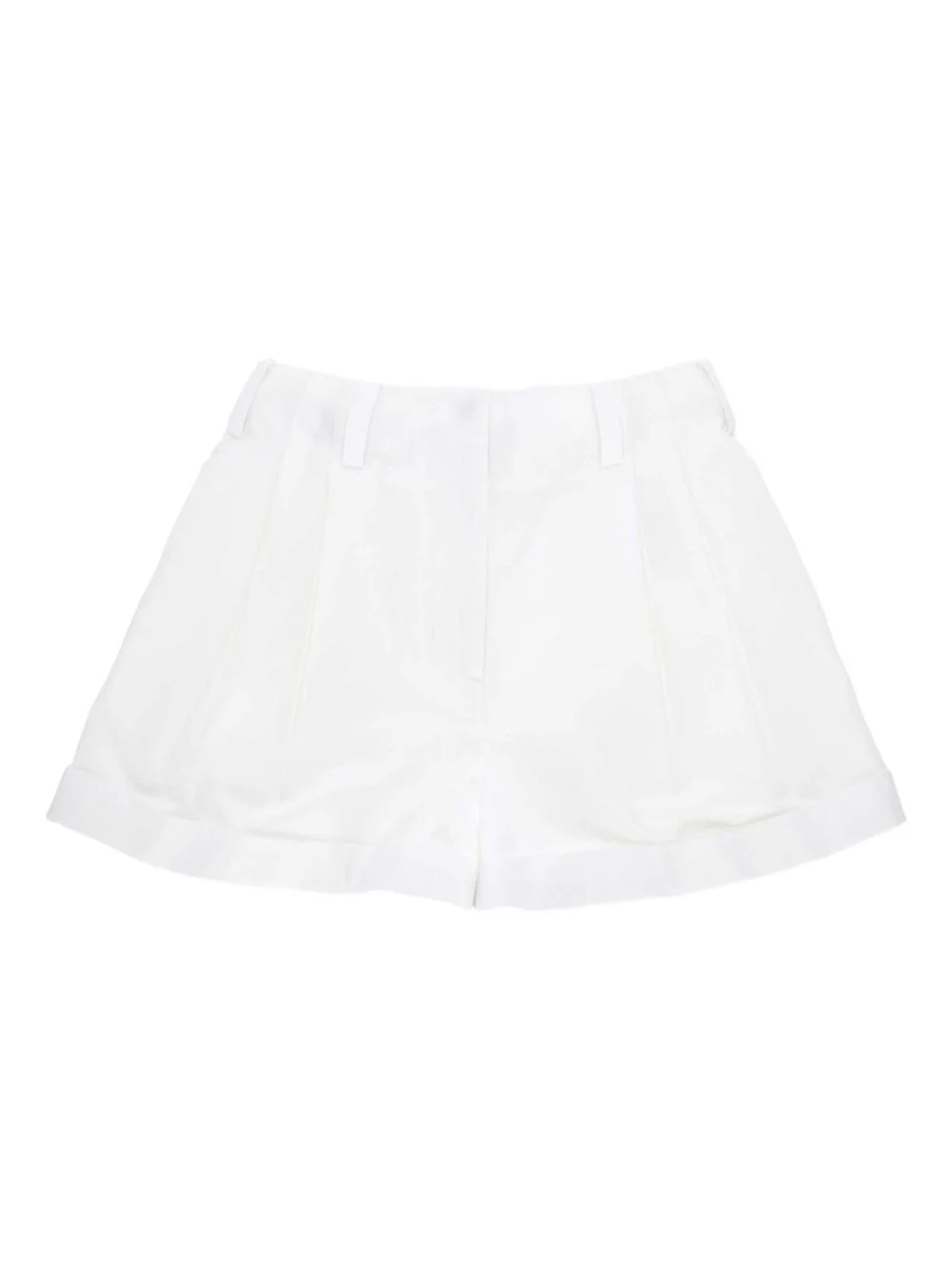 pleated cotton shorts - 1