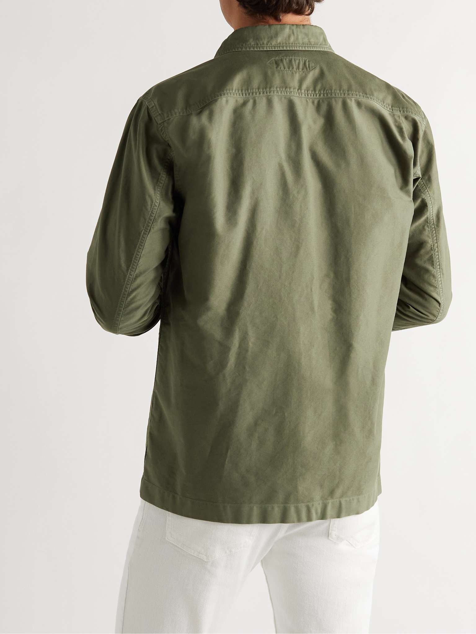 Garment-Dyed Cotton-Twill Shirt Jacket - 4