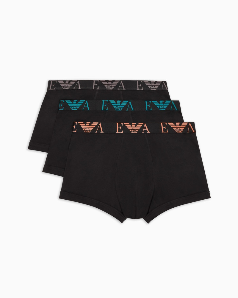 THREE-PACK OF BOXER BRIEFS WITH BOLD MONOGRAM LOGO 1