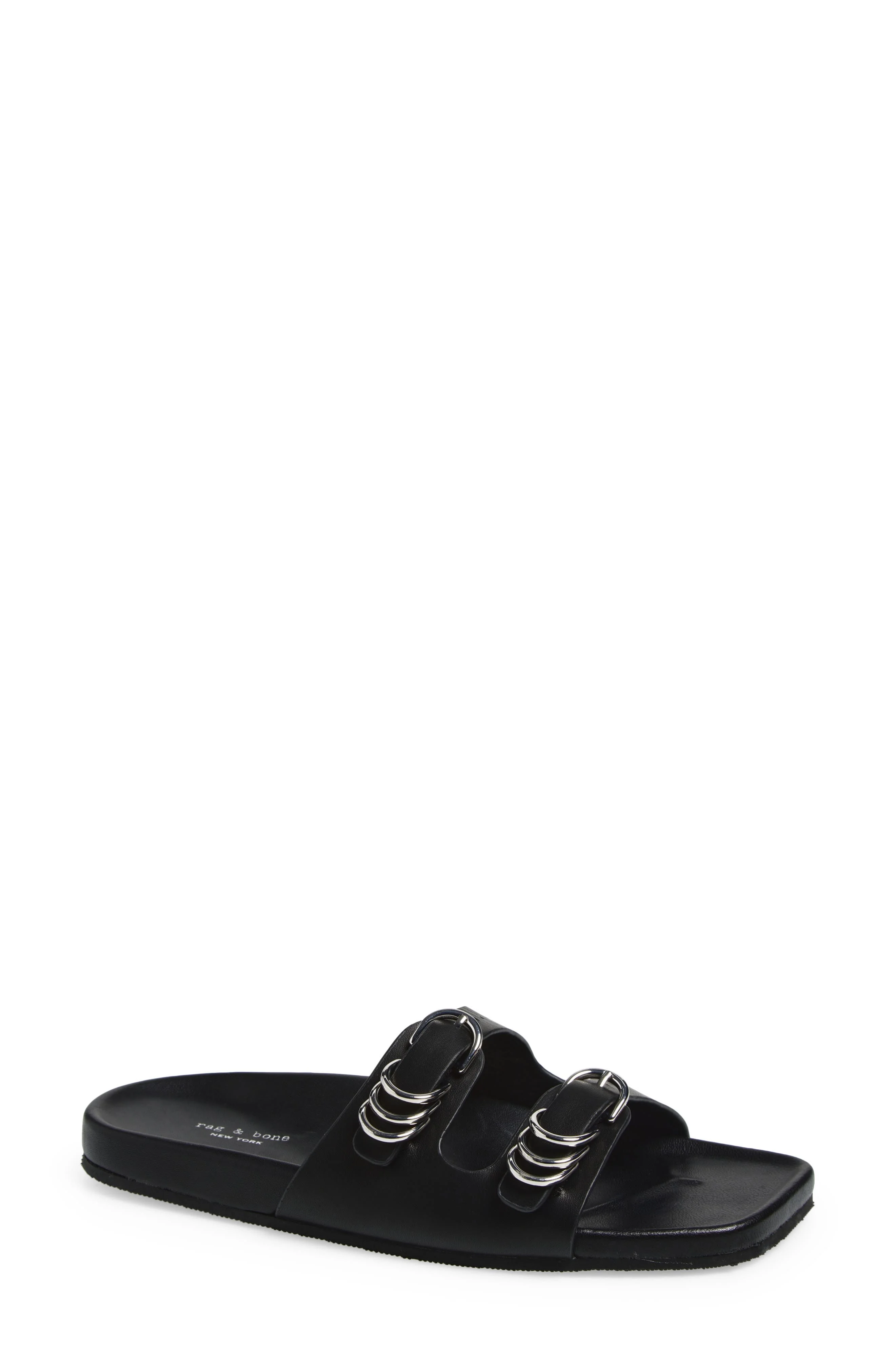 rag & bone Rue Slide Sandal in Black at Nordstrom - 1