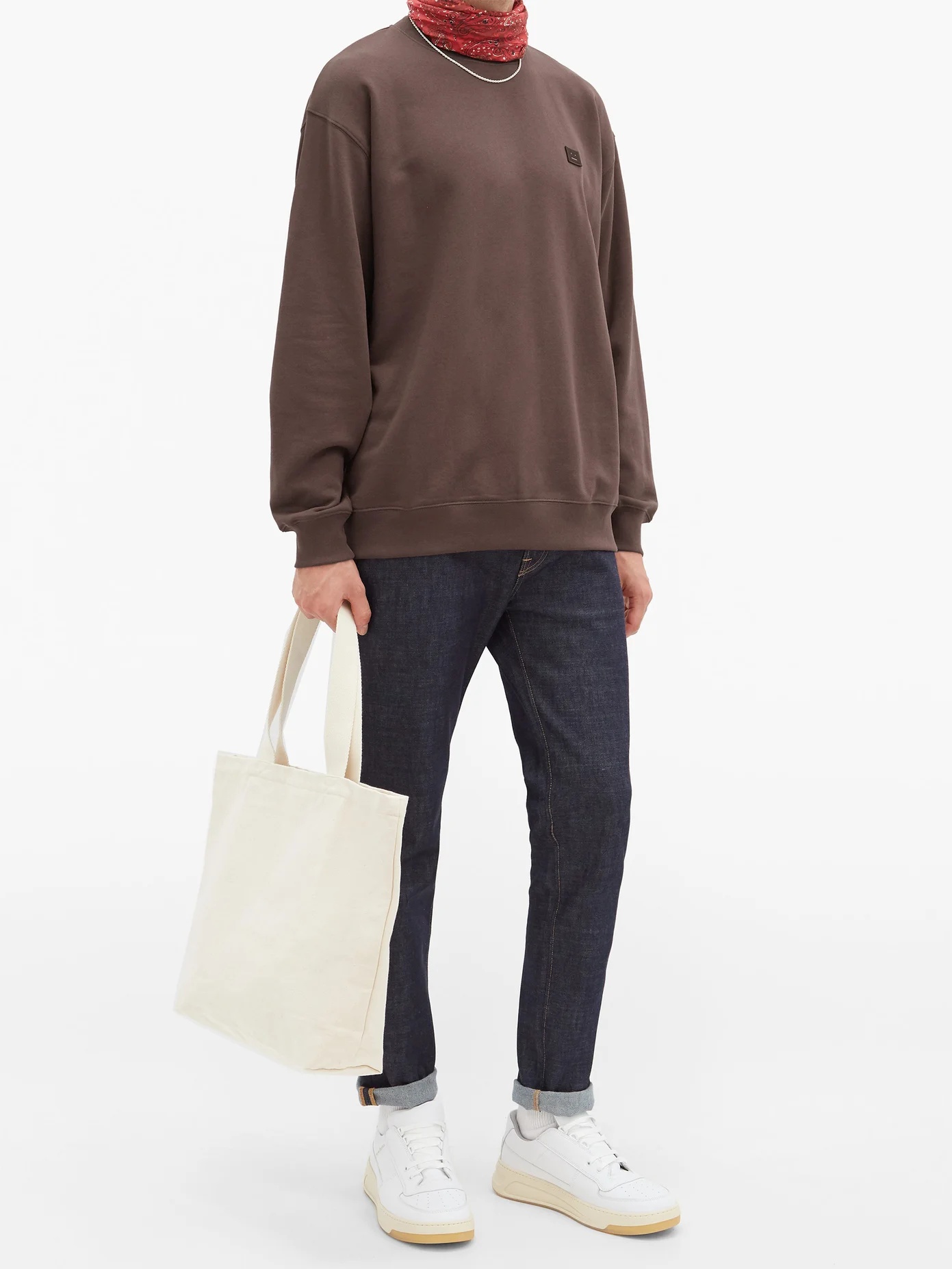 Forba Face oversized cotton-jersey sweatshirt - 2