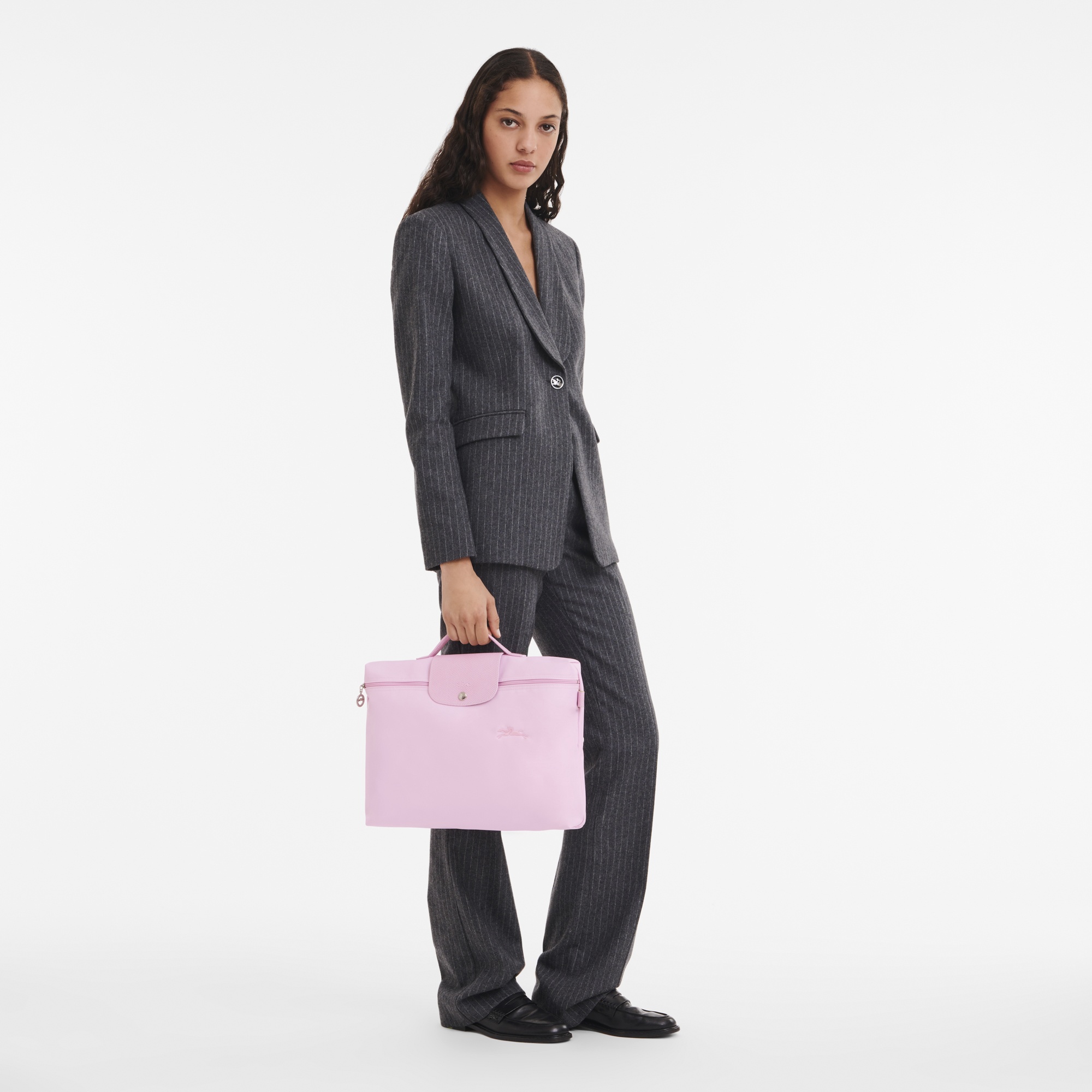 Le Pliage Green S Briefcase Pink - Recycled canvas - 2