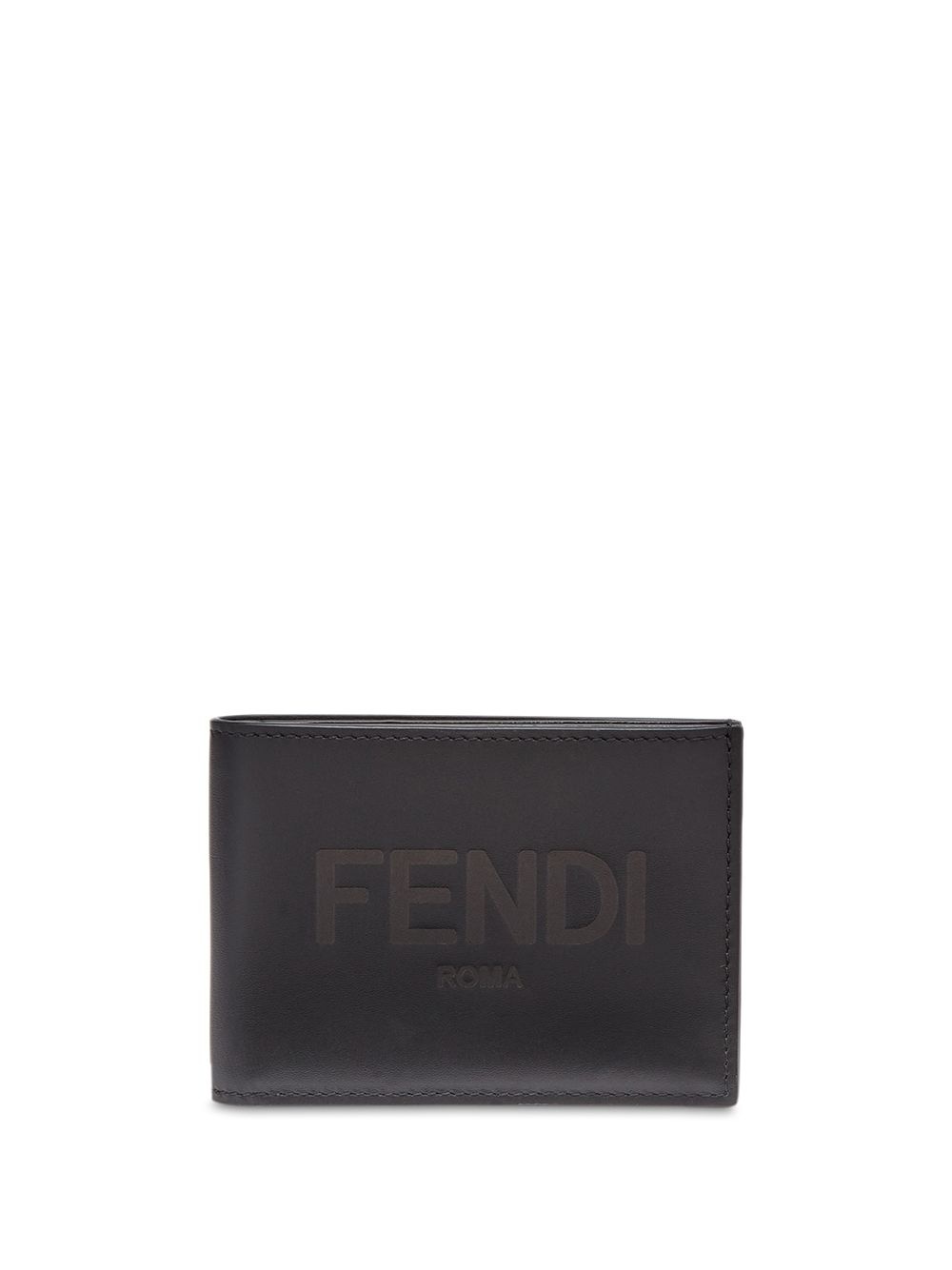 raised-logo bi-fold wallet - 1