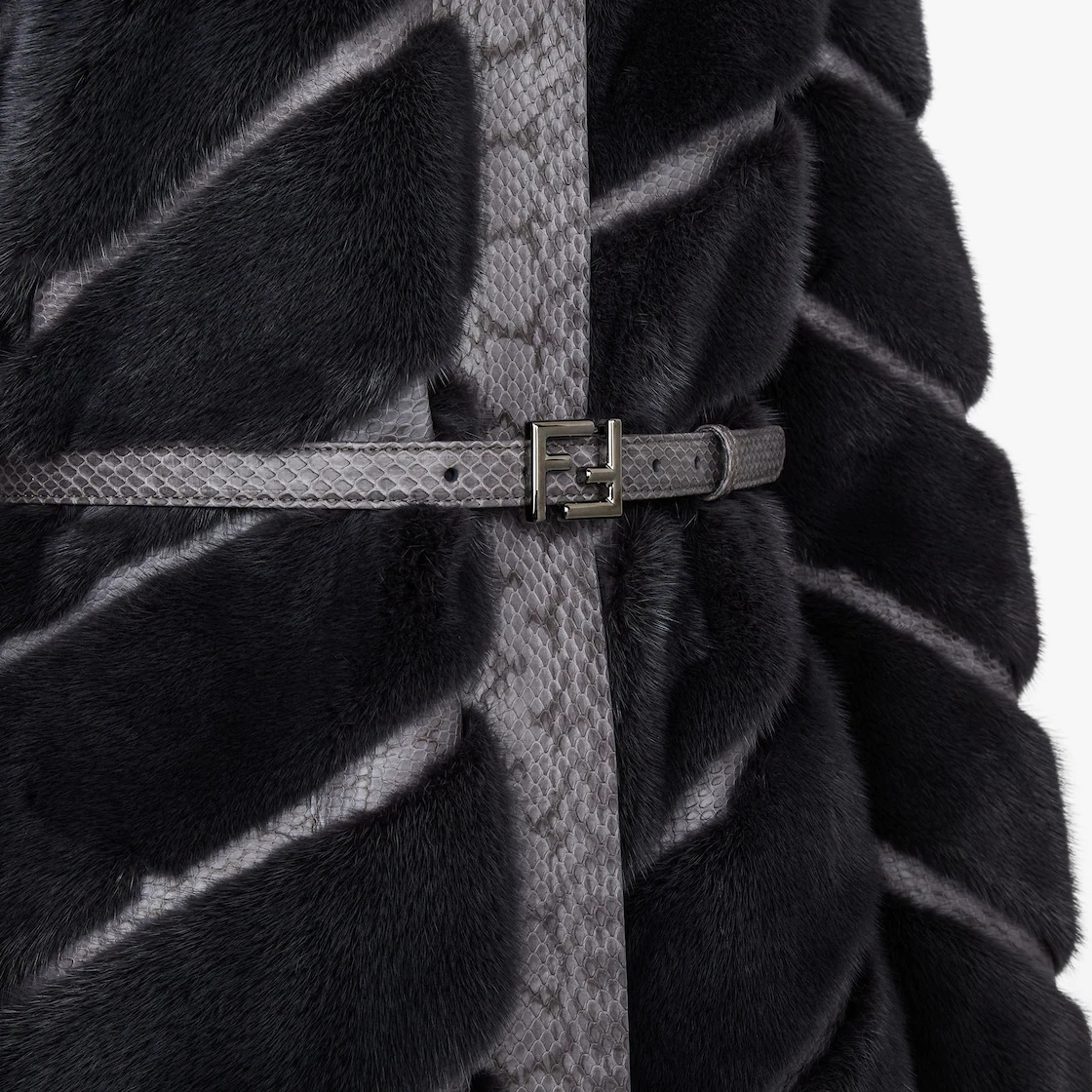Gray mink coat - 3