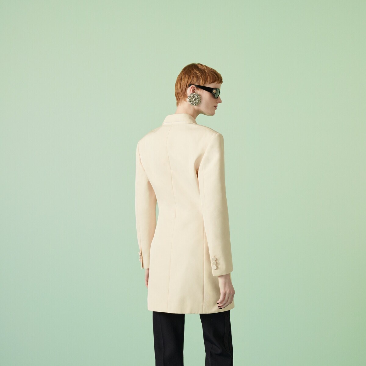 Cotton viscose faille jacket dress - 6